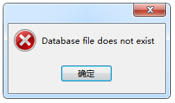navicat for sqlite database file does not exist