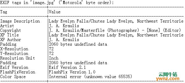 使用ImageMagick、file命令、Exif工具在Linux上查看图像元数据